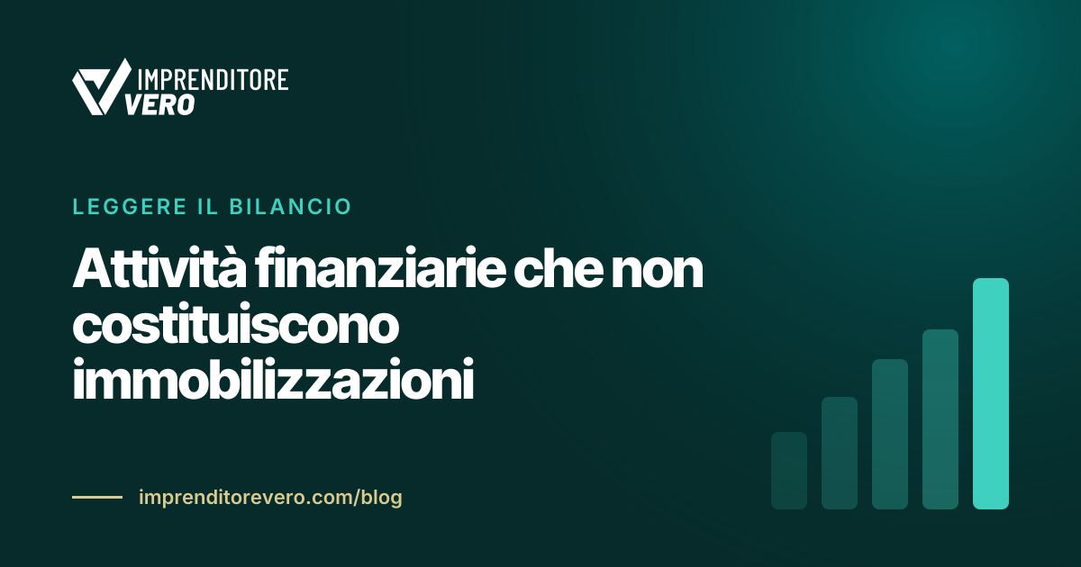 Attività finanziarie che non costituiscono immobilizzazioni