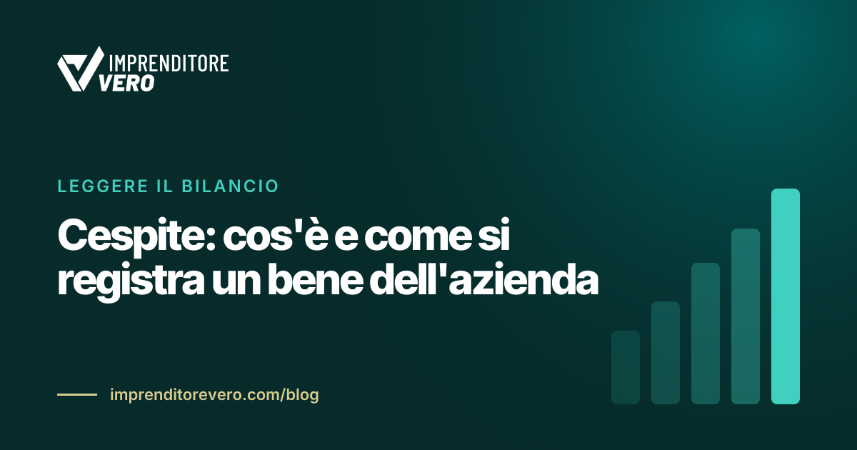 Cespite: cos'è e come si registra un bene dell'azienda