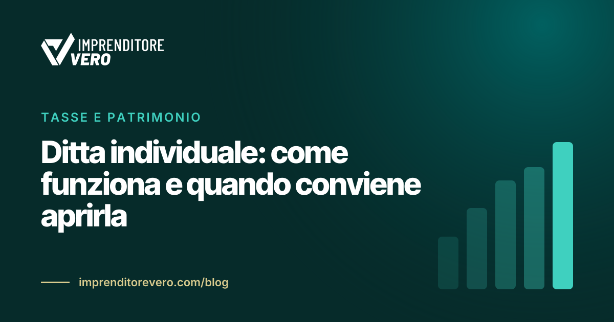 Ditta individuale: come funziona e quando conviene aprirla