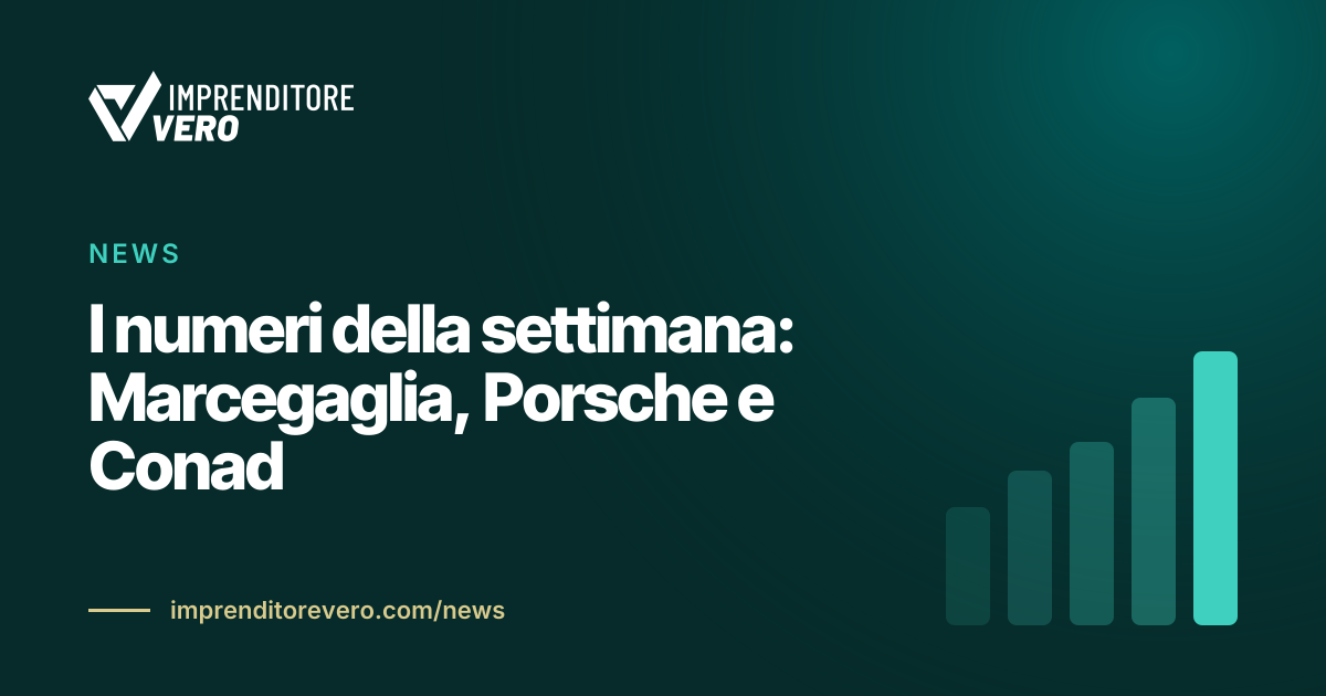I numeri della settimana: Marcegaglia, Porsche e Conad