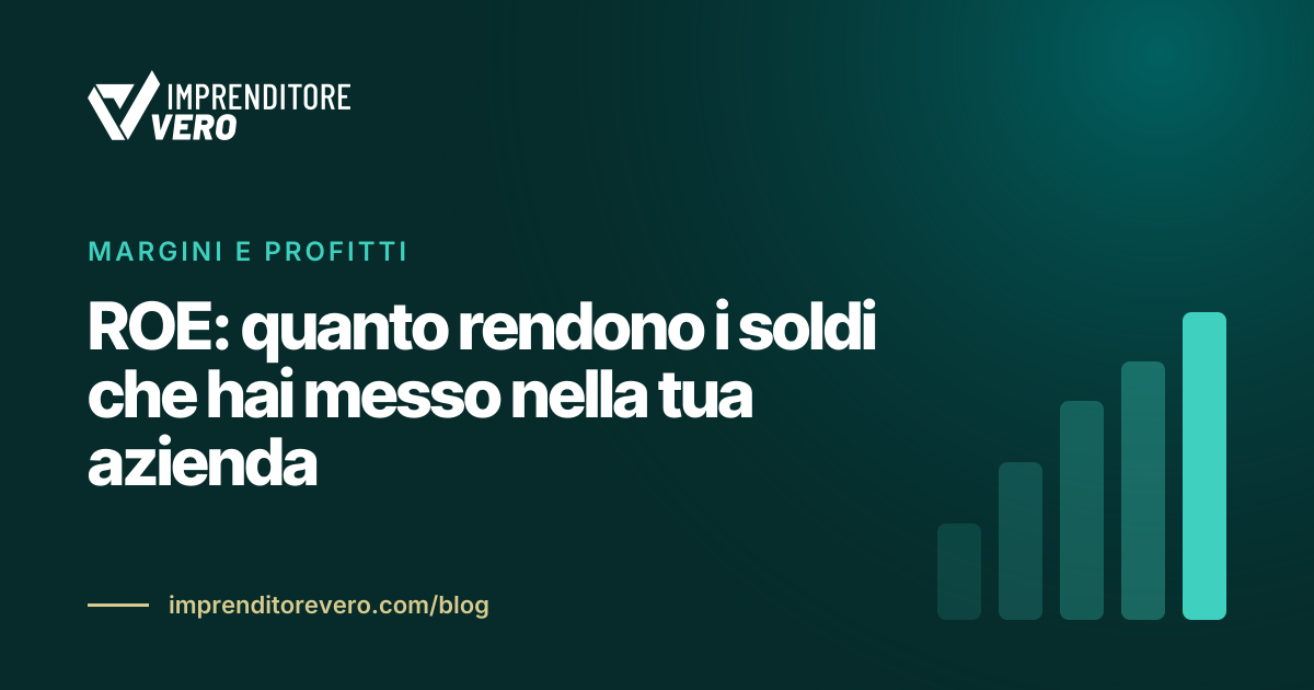 ROE: quanto rendono i soldi che hai messo nella tua azienda