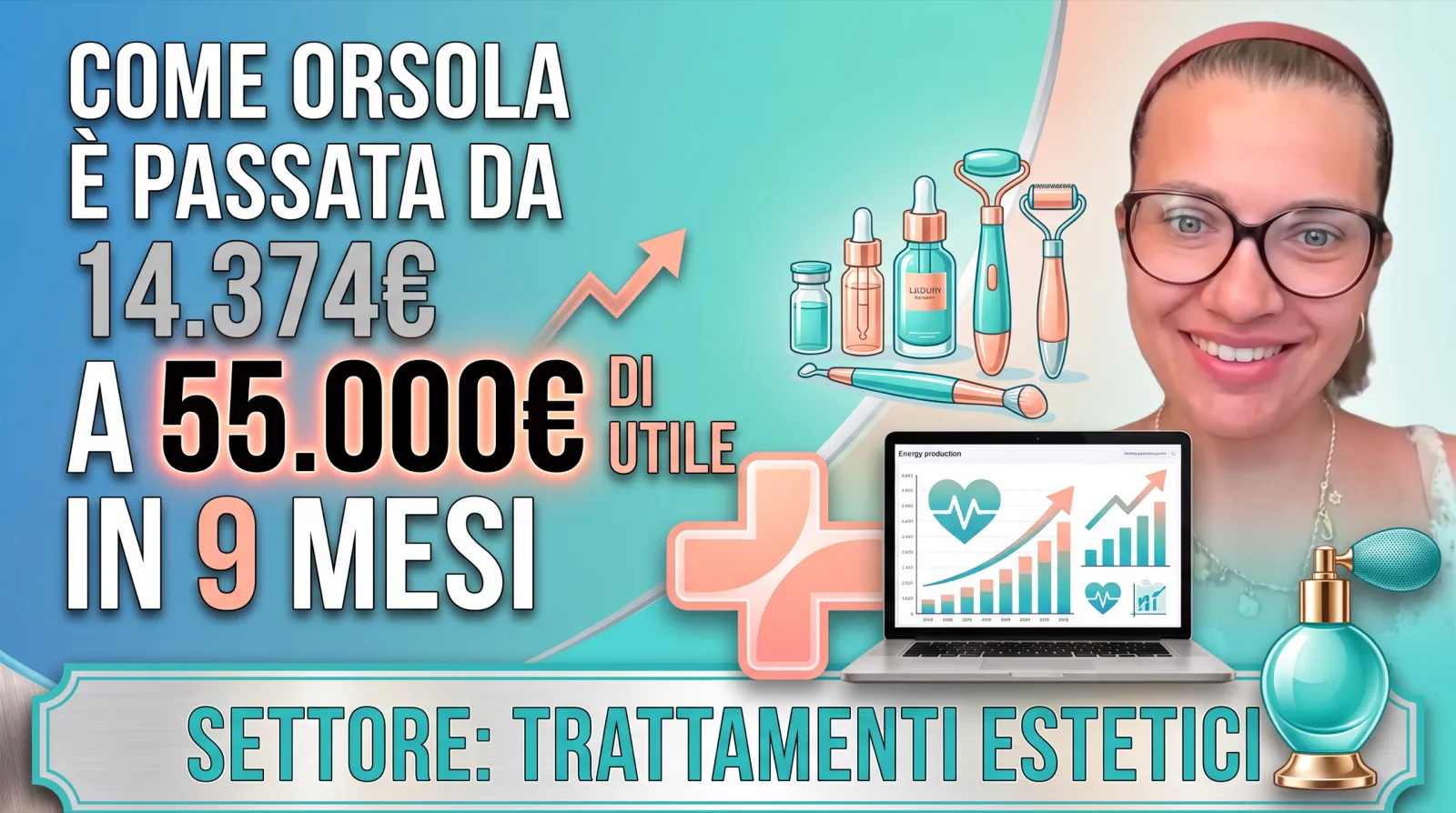 Utile +40k in 9 mesi: Orsola smette di fare i prezzi a sentimento